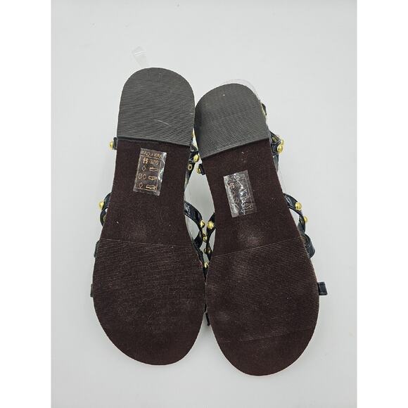 Womens Studed Strappy Sandals Size 8 Black - Picture 5 of 5